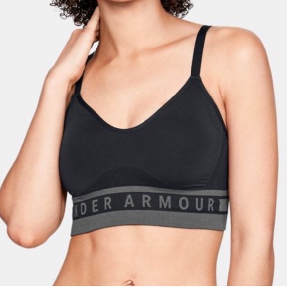 Under Armour UA Seamless Longline Sports Bra Black